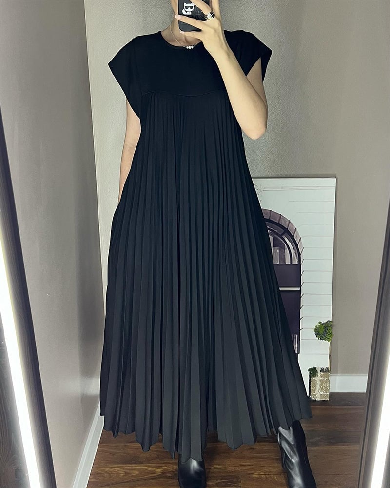 Sorrel - Elegancka Spódnica Maxi z Plisowaniem