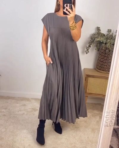 Sorrel - Elegancka Spódnica Maxi z Plisowaniem