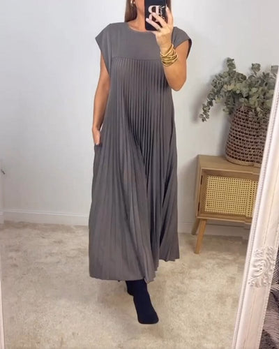 Sorrel - Elegancka Spódnica Maxi z Plisowaniem