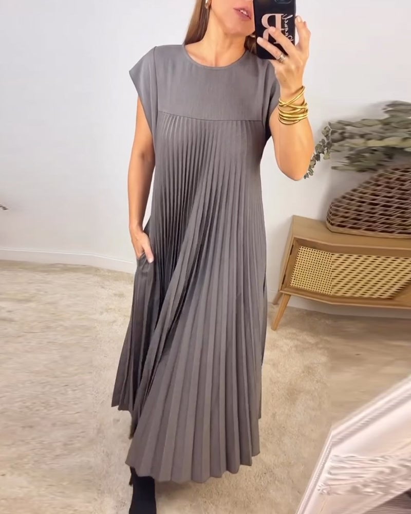 Sorrel - Elegancka Spódnica Maxi z Plisowaniem