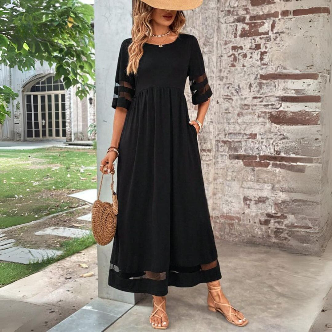 Freya - Letnia Sukienka w Stylu Vintage z Siatki
