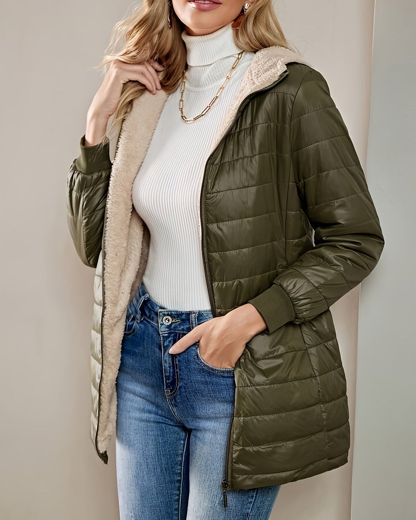 Enrica | Długi płaszcz w stylu casual