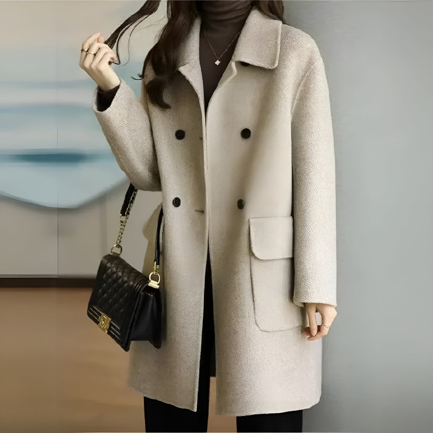 Camille™ | Elegancki i ciepły płaszcz zimowy