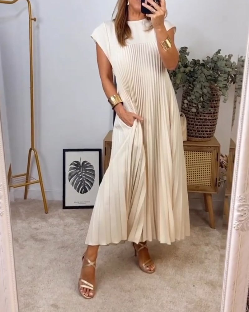 Sorrel - Elegancka Spódnica Maxi z Plisowaniem