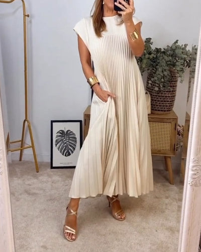 Sorrel - Elegancka Spódnica Maxi z Plisowaniem