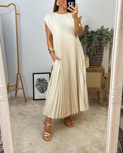 Sorrel - Elegancka Spódnica Maxi z Plisowaniem