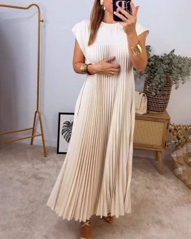 Sorrel - Elegancka Spódnica Maxi z Plisowaniem