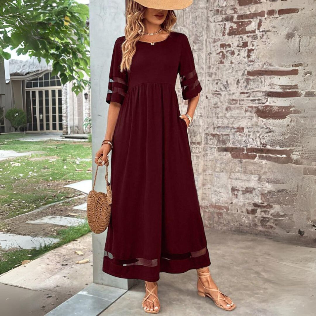 Freya - Letnia Sukienka w Stylu Vintage z Siatki