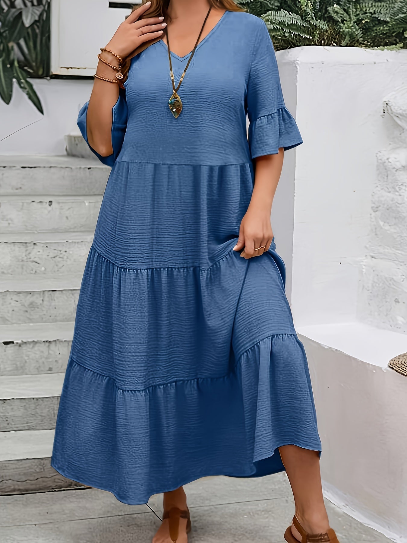 Serena - Elegancka Sukienka w Stylu Boho