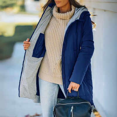 YILA™ - Casual Kurtka Puchowa z Kapturem