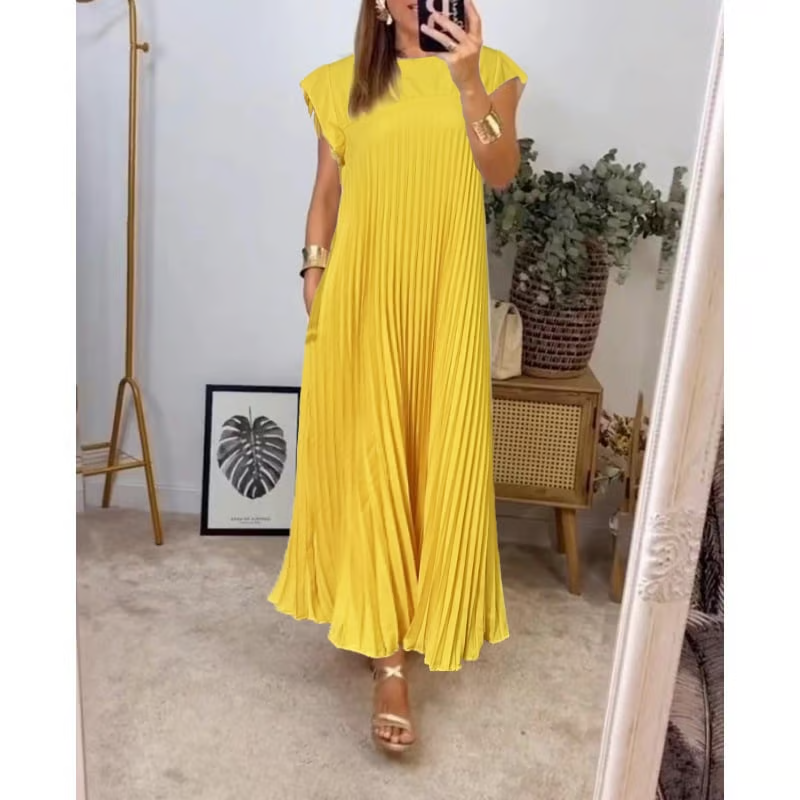 Sorrel - Elegancka Spódnica Maxi z Plisowaniem