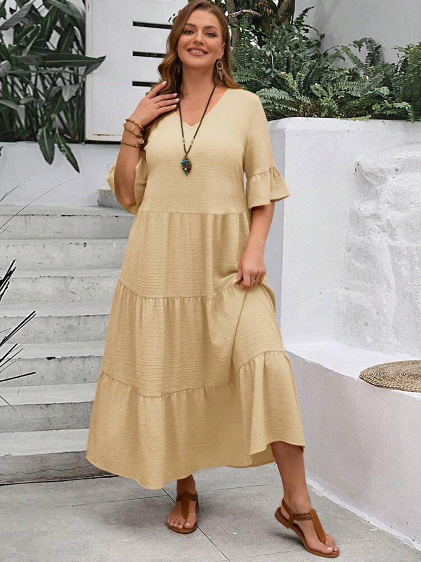 Serena - Elegancka Sukienka w Stylu Boho