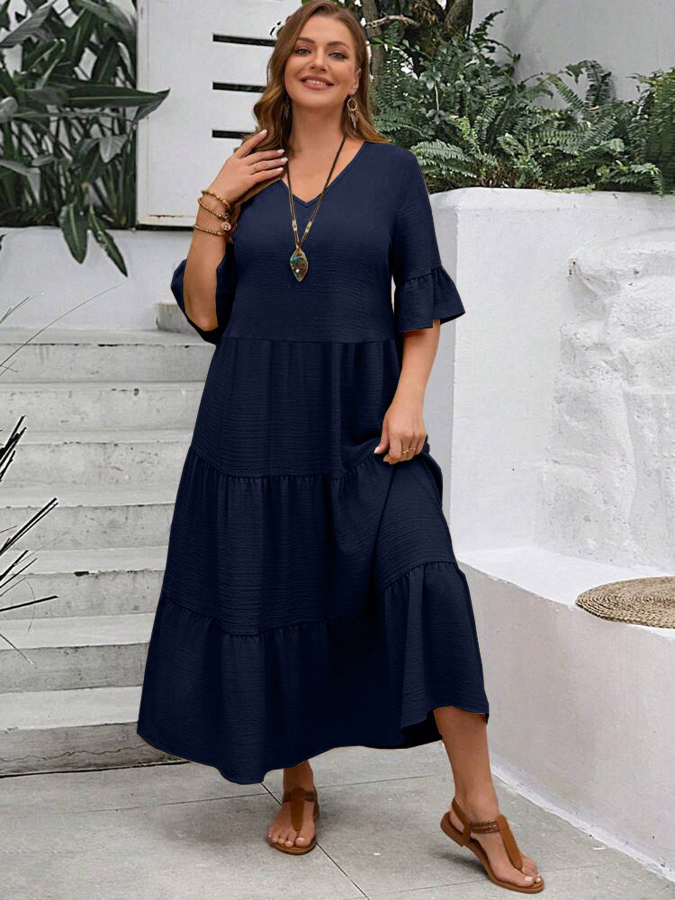 Serena - Elegancka Sukienka w Stylu Boho