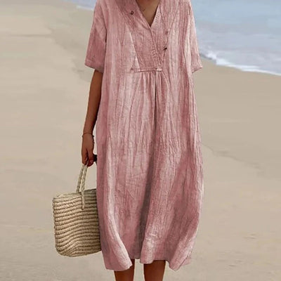 Quinley - Sukienka maxi dla kobiet inspirowana stylem vintage