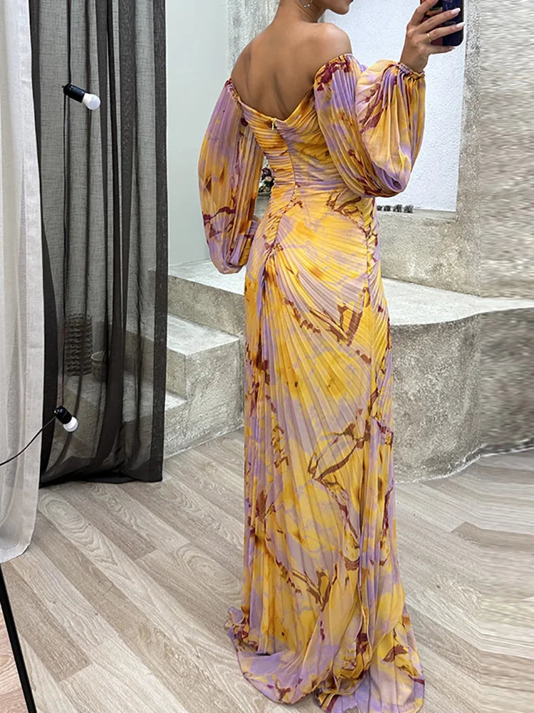 Selina | Elegancka Sukienka z Dekoltem w Serek