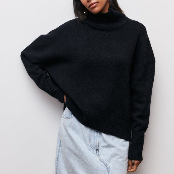 Avery™ - Sweter z wysokim kołnierzem