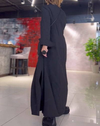 Evie - Sukienka Maxi w Stylu Retro z Luźnym Fasonem