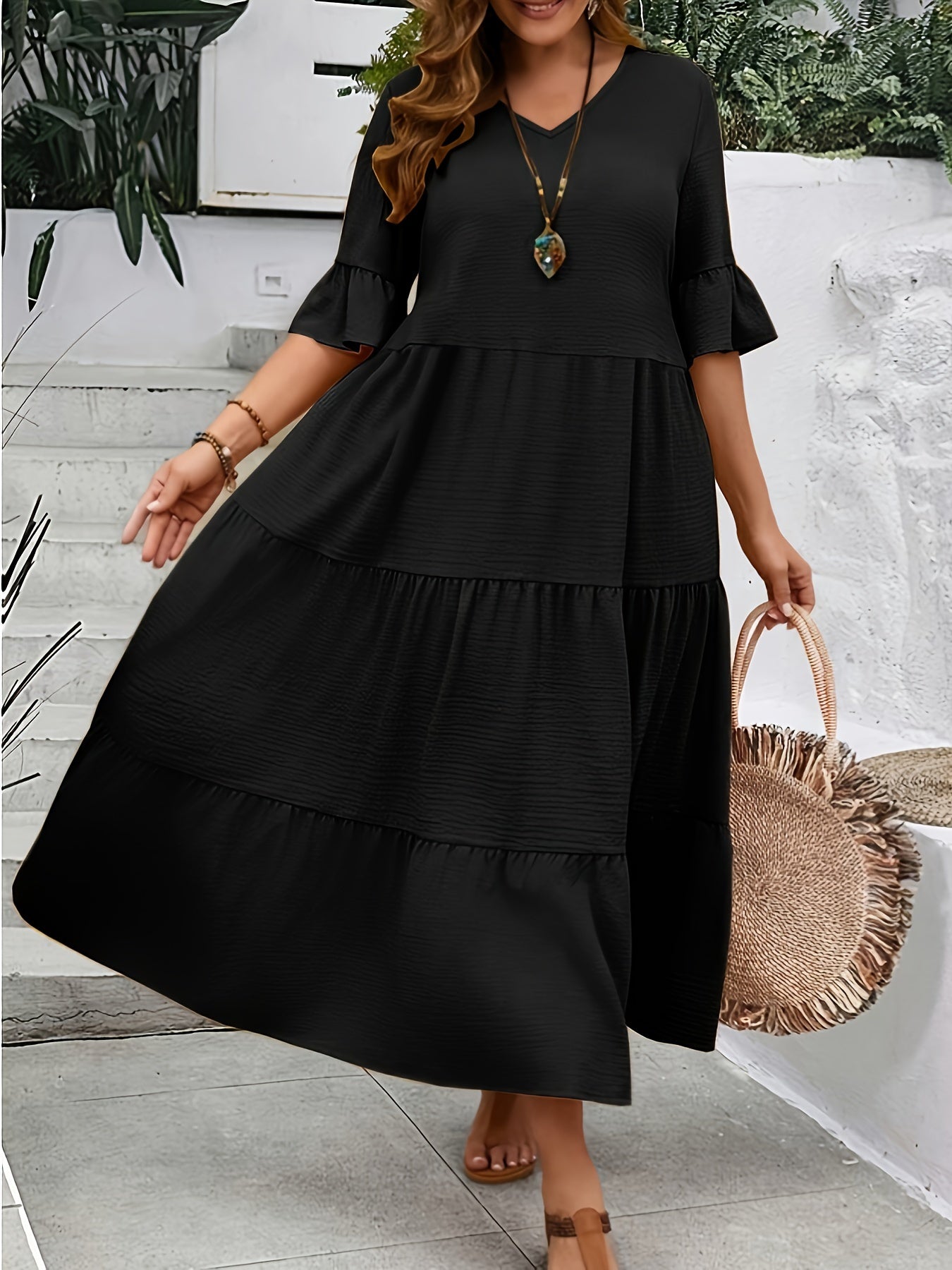 Serena - Elegancka Sukienka w Stylu Boho