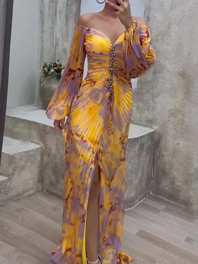 Selina | Elegancka Sukienka z Dekoltem w Serek