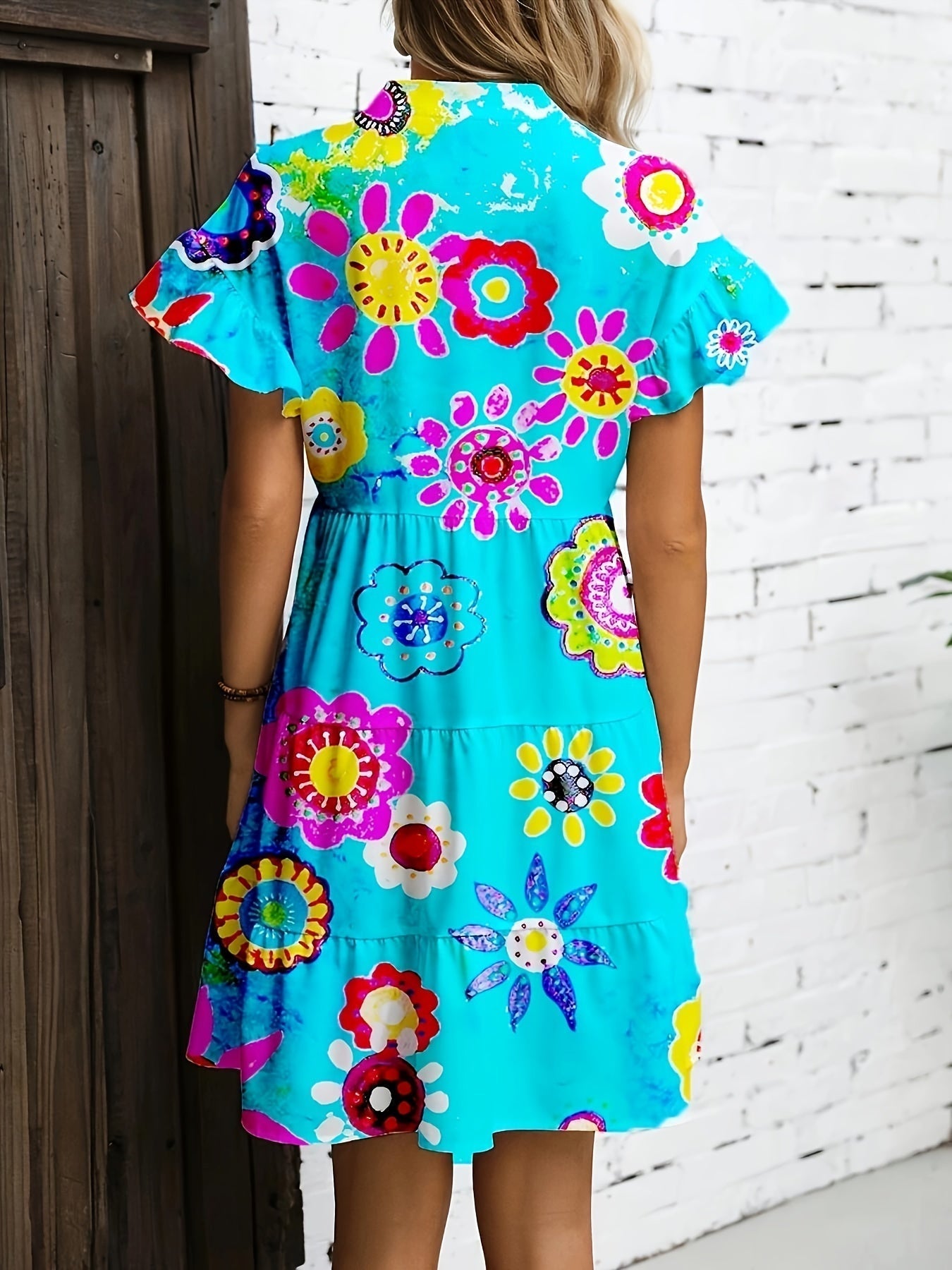 Tilly - Elegancka Sukienka Maxi W Kwiaty