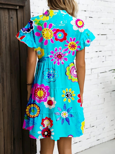 Tilly - Elegancka Sukienka Maxi W Kwiaty