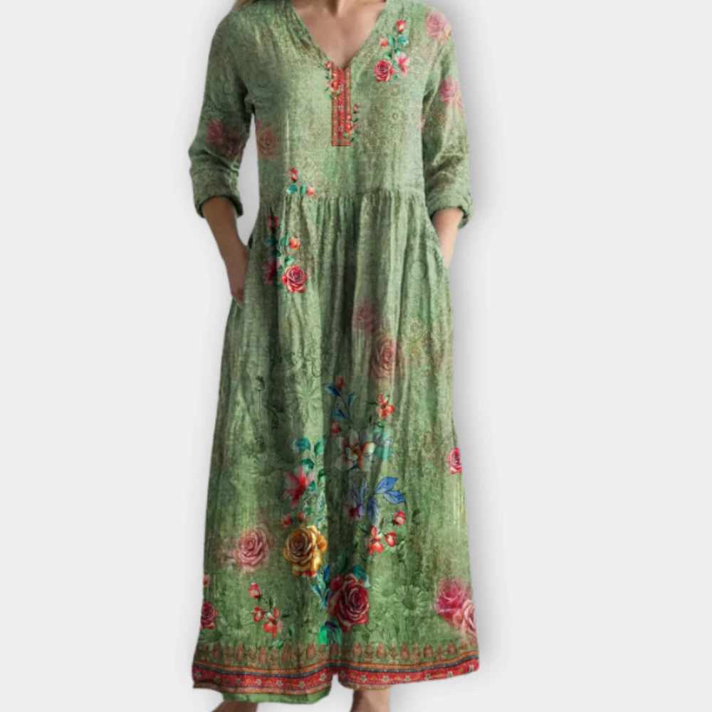 Dorothy - Luźna Sukienka Boho w Odważnym Stylu